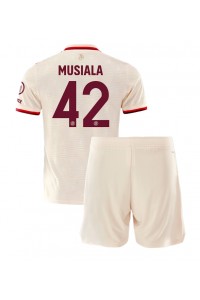 Bayern Munich Jamal Musiala #42 Jalkapallovaatteet Lasten Kolmas peliasu 2024-25 Lyhythihainen (+ Lyhyet housut)